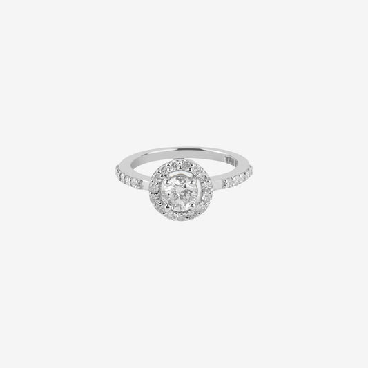 Circle of love engagement ring