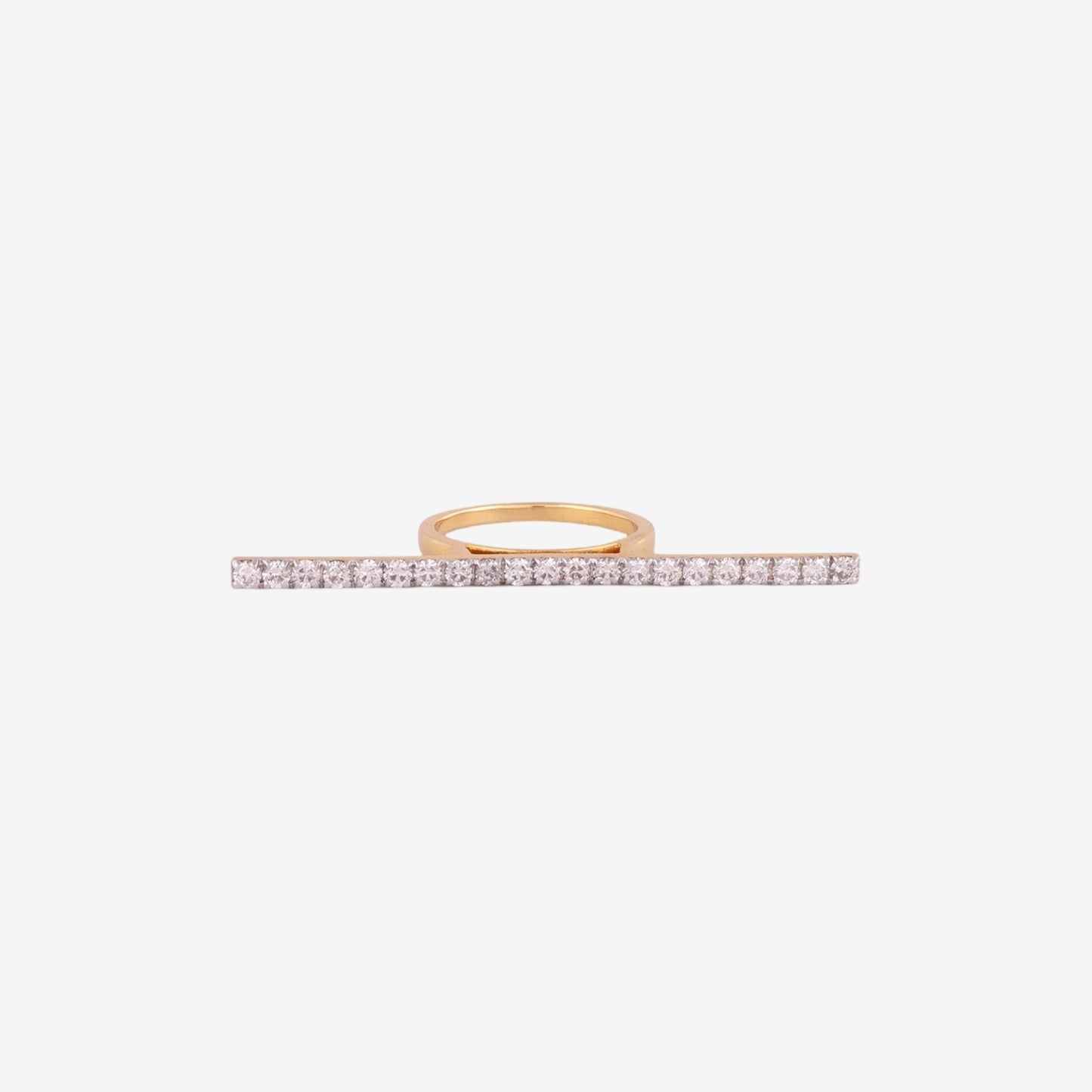 Two Finger Diamond Ring