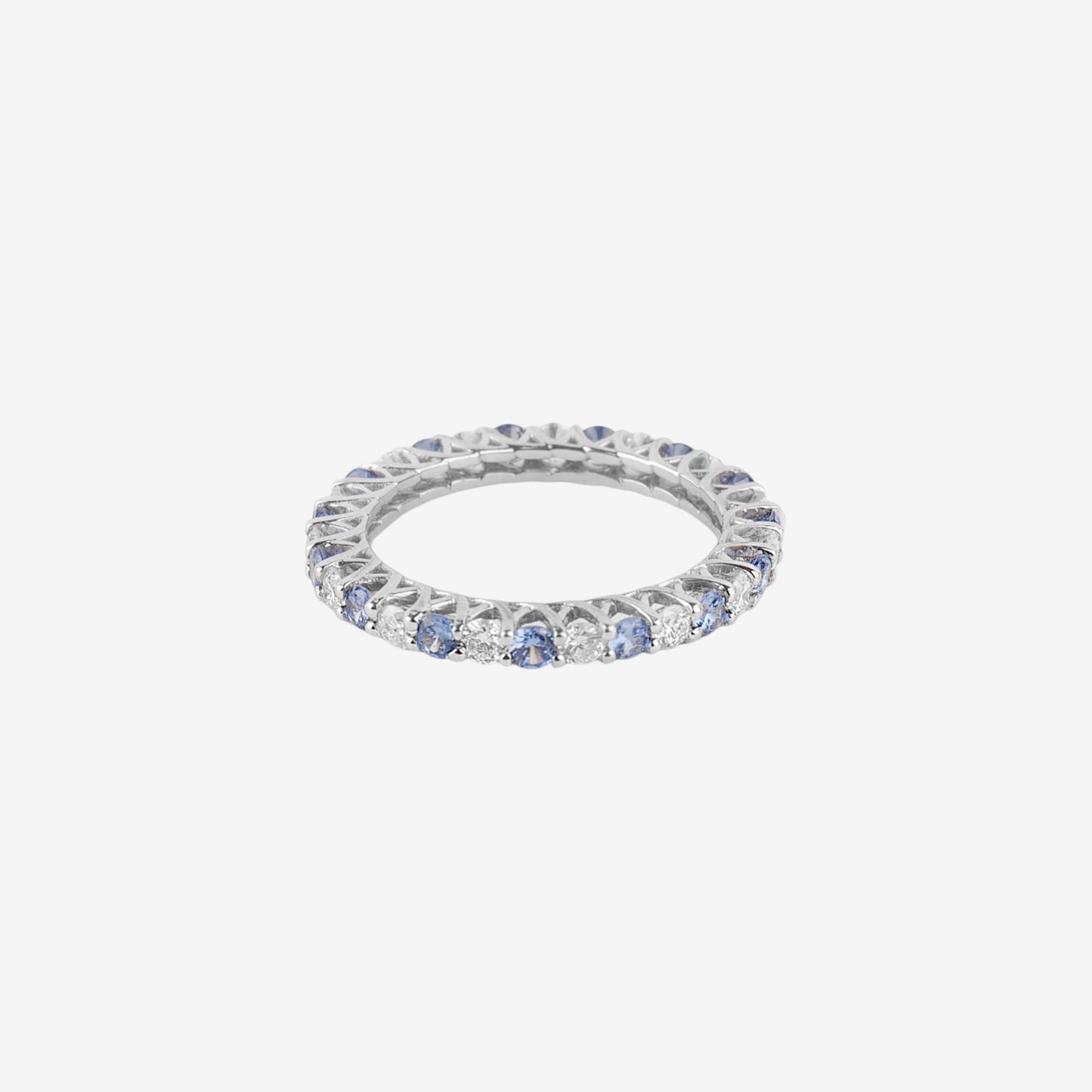 Blue and Diamod Ring Tennis Full