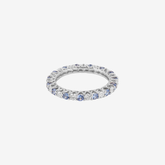 Blue and Diamod Ring Tennis Full