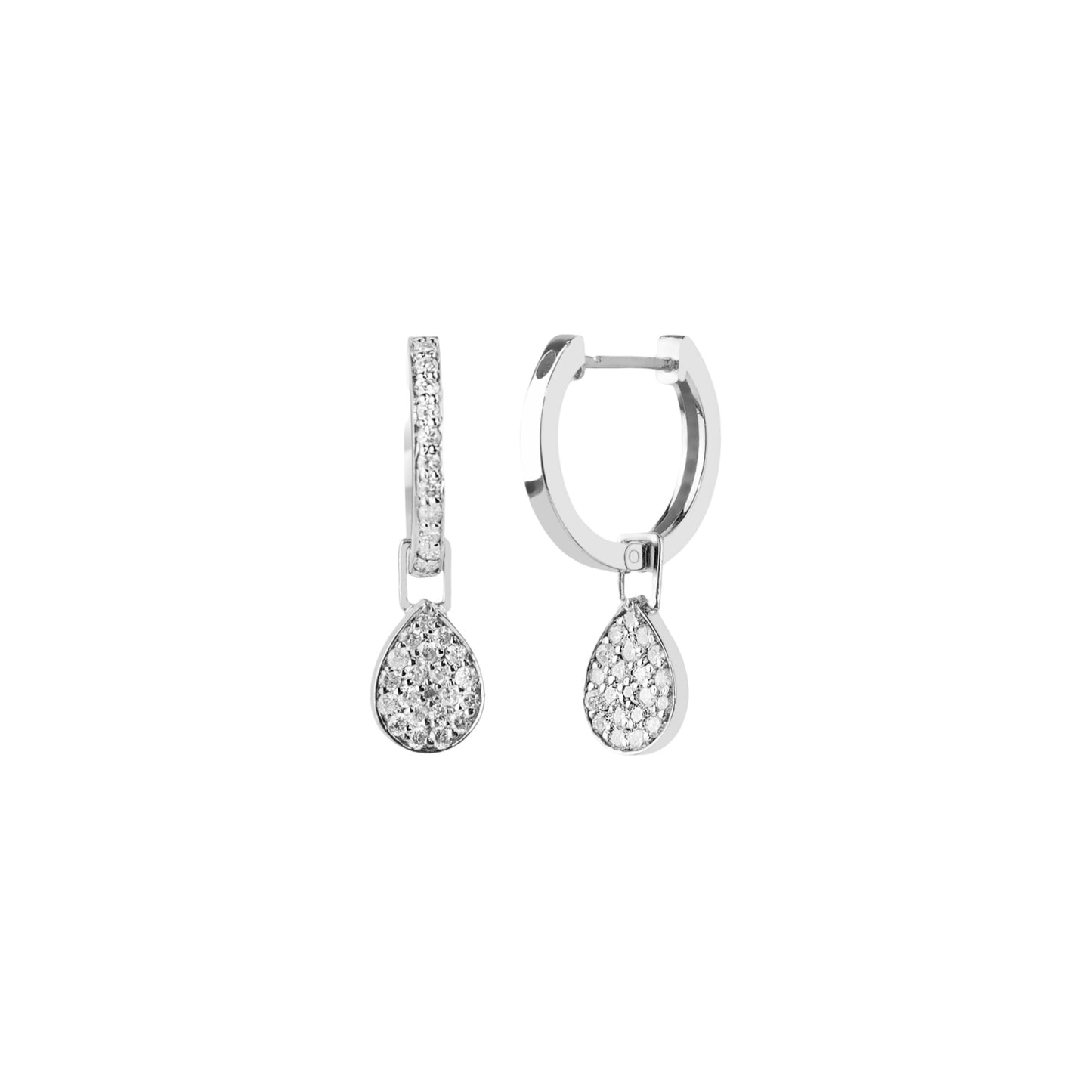 Celestial Hoops with Pear Drop