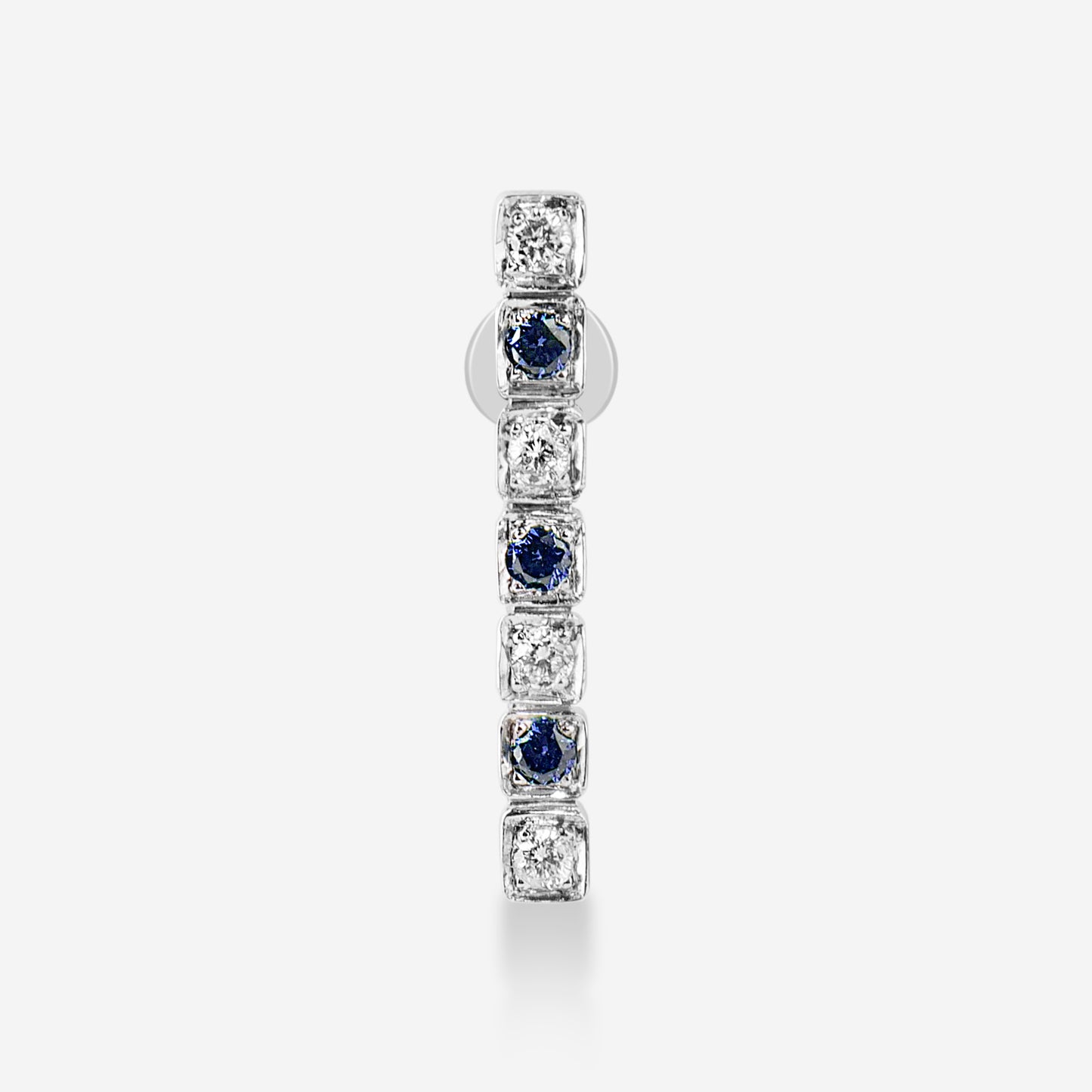 One Line Natural Diamonds & Blue CZ