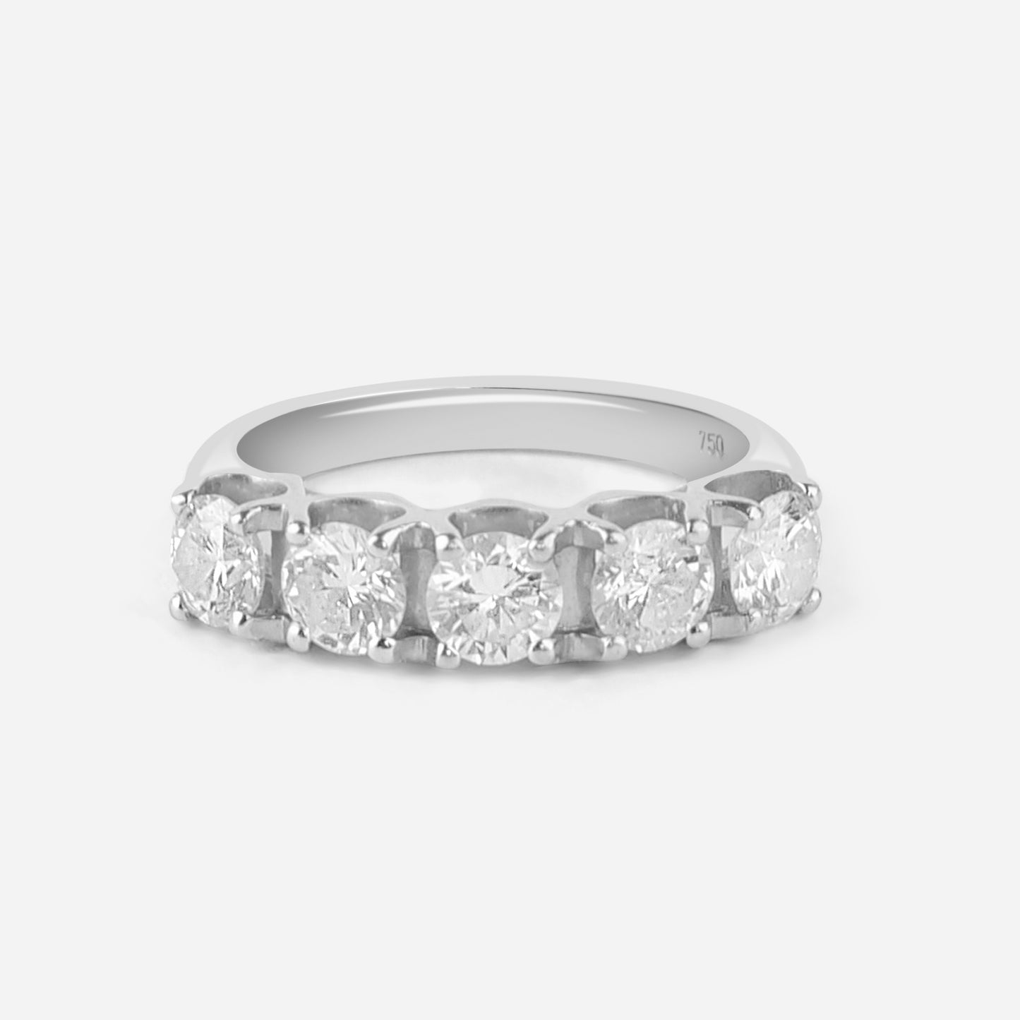 Solitaire Tennis Ring Half