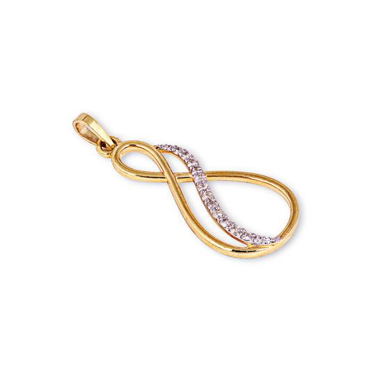 Infinity Pendant With Diamonds