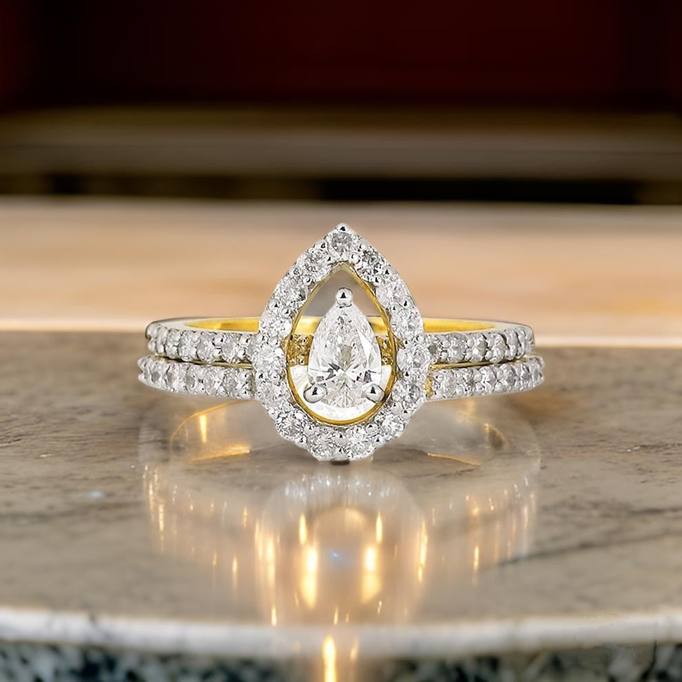 Pear Engagement Ring With Jacket