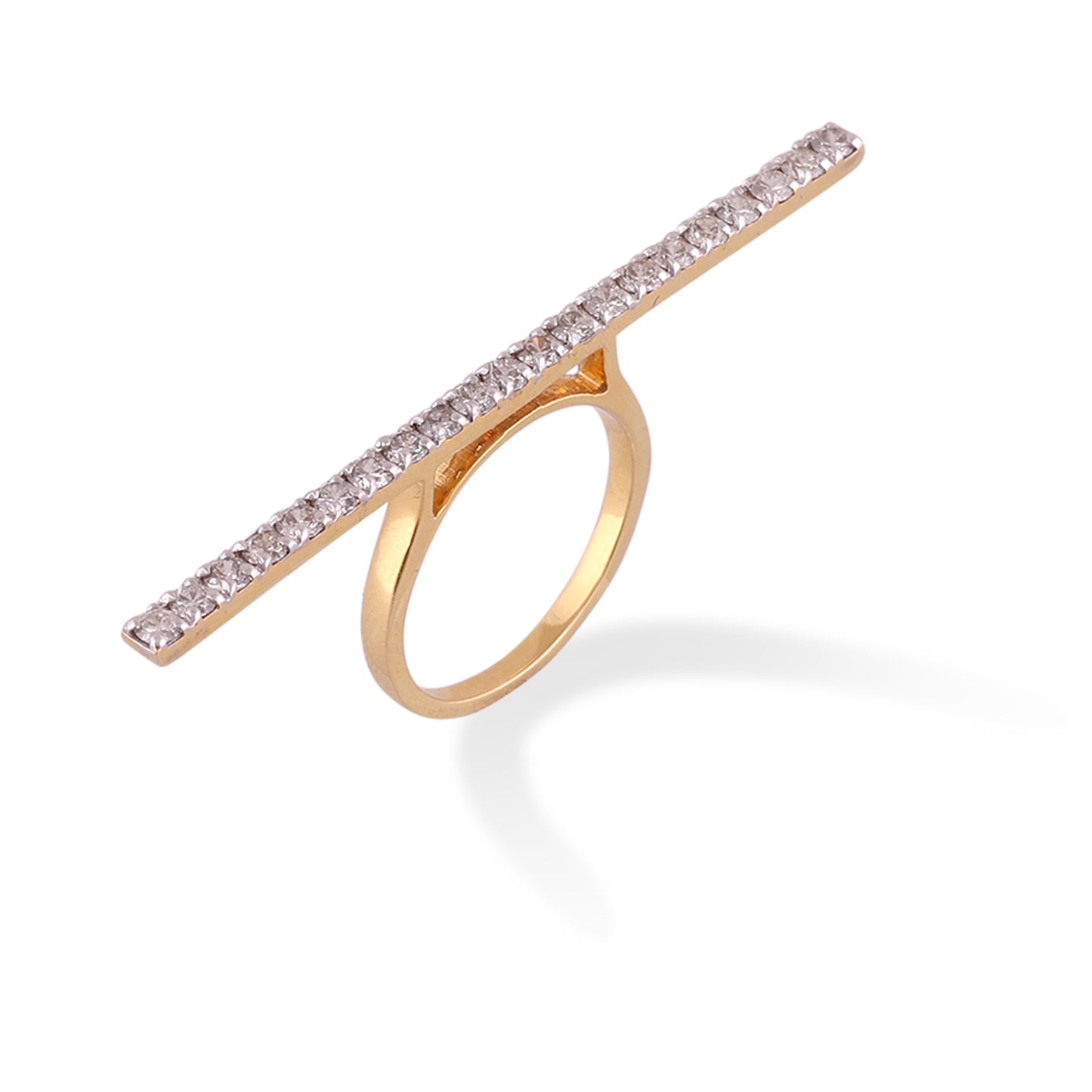 Two Finger Diamond Ring