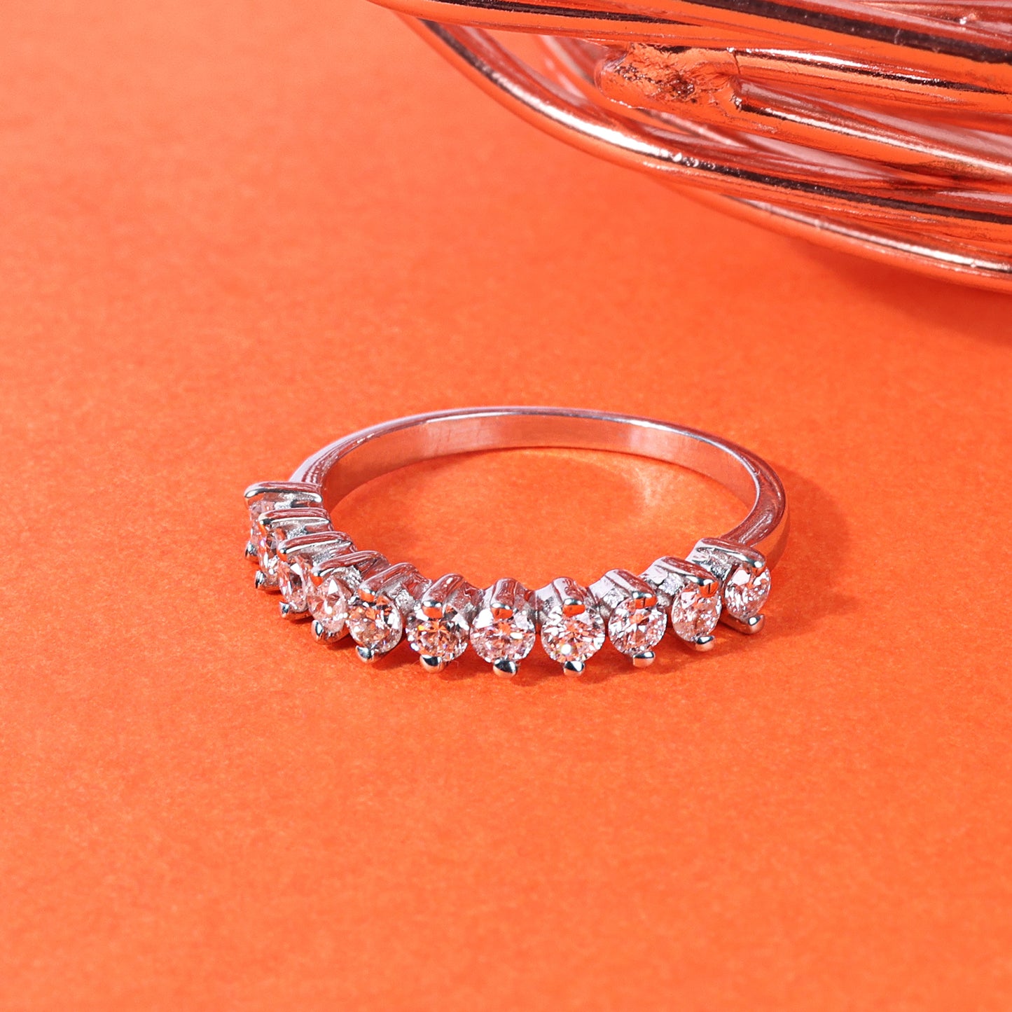 Tennis Diamond RIng Half